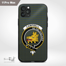 Campbell Clan Badge Tartan Phone Case - Tartan Scottish Crest Phone Case Scottish Plaid Tartan Plaid - ScotsTee - scotstee.com