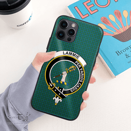 Lammie Clan Badge Tartan Phone Case - Tartan Scottish Crest Phone Case Scottish Plaid Tartan Plaid - ScotsTee - scotstee.com