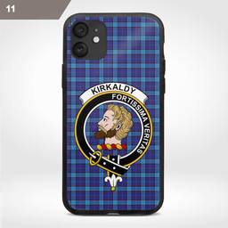 Kirkaldy Clan Badge Tartan Phone Case - Tartan Scottish Crest Phone Case Scottish Plaid Tartan Plaid - ScotsTee - scotstee.com