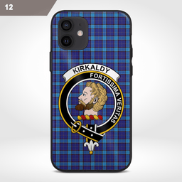 Kirkaldy Clan Badge Tartan Phone Case - Tartan Scottish Crest Phone Case Scottish Plaid Tartan Plaid - ScotsTee - scotstee.com