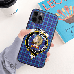 Kirkaldy Clan Badge Tartan Phone Case - Tartan Scottish Crest Phone Case Scottish Plaid Tartan Plaid - ScotsTee - scotstee.com
