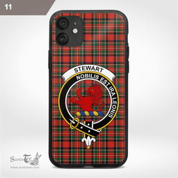 Stewart Clan Badge Tartan Phone Case - Tartan Scottish Crest Phone Case Scottish Plaid Tartan Plaid - ScotsTee - scotstee.com