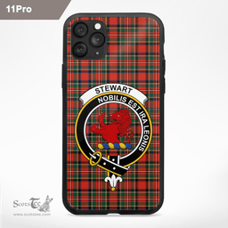Stewart Clan Badge Tartan Phone Case - Tartan Scottish Crest Phone Case Scottish Plaid Tartan Plaid - ScotsTee - scotstee.com