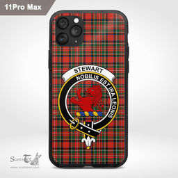 Stewart Clan Badge Tartan Phone Case - Tartan Scottish Crest Phone Case Scottish Plaid Tartan Plaid - ScotsTee - scotstee.com