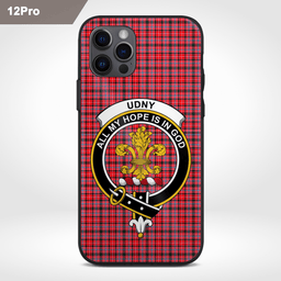 Udny Clan Badge Tartan Phone Case - Tartan Scottish Crest Phone Case Scottish Plaid Tartan Plaid - ScotsTee - scotstee.com