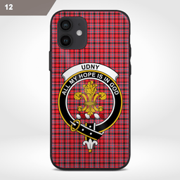 Udny Clan Badge Tartan Phone Case - Tartan Scottish Crest Phone Case Scottish Plaid Tartan Plaid - ScotsTee - scotstee.com