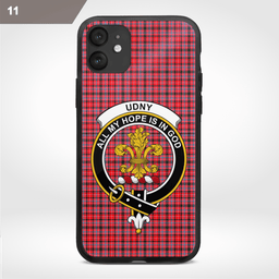 Udny Clan Badge Tartan Phone Case - Tartan Scottish Crest Phone Case Scottish Plaid Tartan Plaid - ScotsTee - scotstee.com