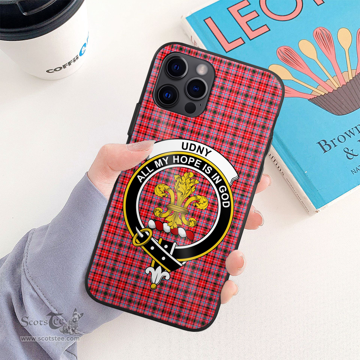 Udny Clan Badge Tartan Phone Case - Tartan Scottish Crest Phone Case Scottish Plaid Tartan Plaid - ScotsTee - scotstee.com