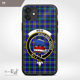 Weir Clan Badge Tartan Phone Case - Tartan Scottish Crest Phone Case Scottish Plaid Tartan Plaid - ScotsTee - scotstee.com