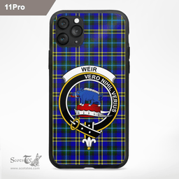 Weir Clan Badge Tartan Phone Case - Tartan Scottish Crest Phone Case Scottish Plaid Tartan Plaid - ScotsTee - scotstee.com