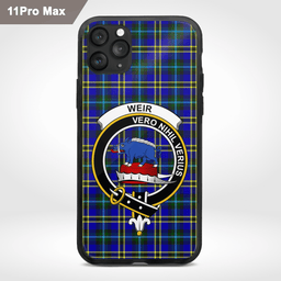 Weir Clan Badge Tartan Phone Case - Tartan Scottish Crest Phone Case Scottish Plaid Tartan Plaid - ScotsTee - scotstee.com