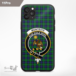 Monteith Clan Badge Tartan Phone Case - Tartan Scottish Crest Phone Case Scottish Plaid Tartan Plaid - ScotsTee - scotstee.com