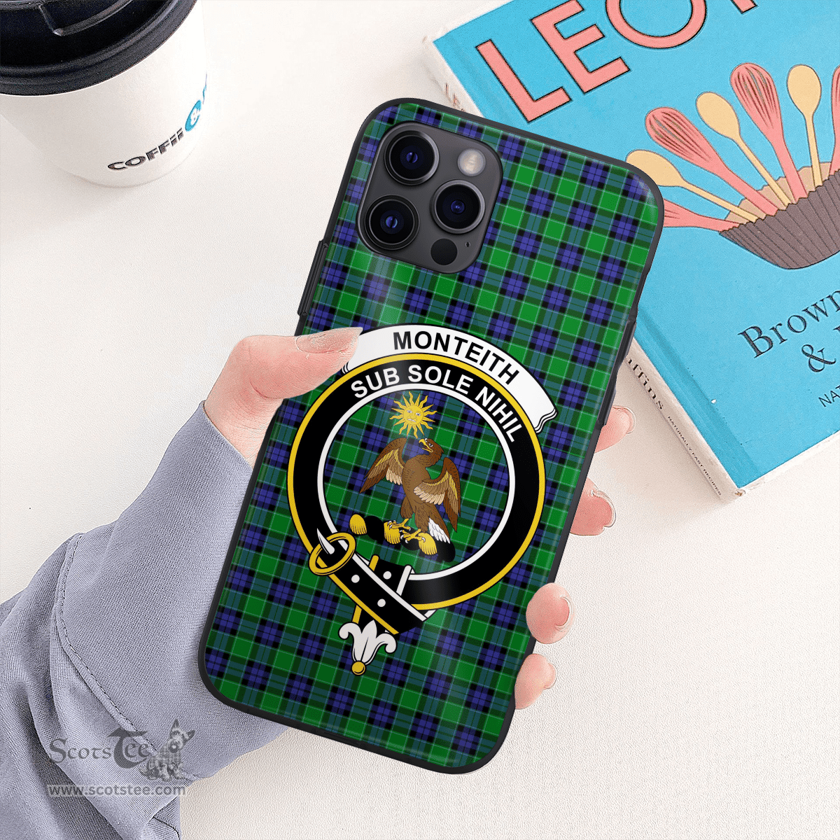 Monteith Clan Badge Tartan Phone Case - Tartan Scottish Crest Phone Case Scottish Plaid Tartan Plaid - ScotsTee - scotstee.com