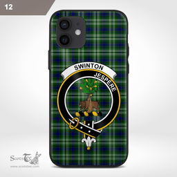 Swinton Clan Badge Tartan Phone Case - Tartan Scottish Crest Phone Case Scottish Plaid Tartan Plaid - ScotsTee - scotstee.com