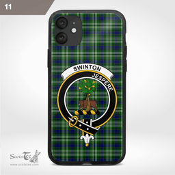 Swinton Clan Badge Tartan Phone Case - Tartan Scottish Crest Phone Case Scottish Plaid Tartan Plaid - ScotsTee - scotstee.com