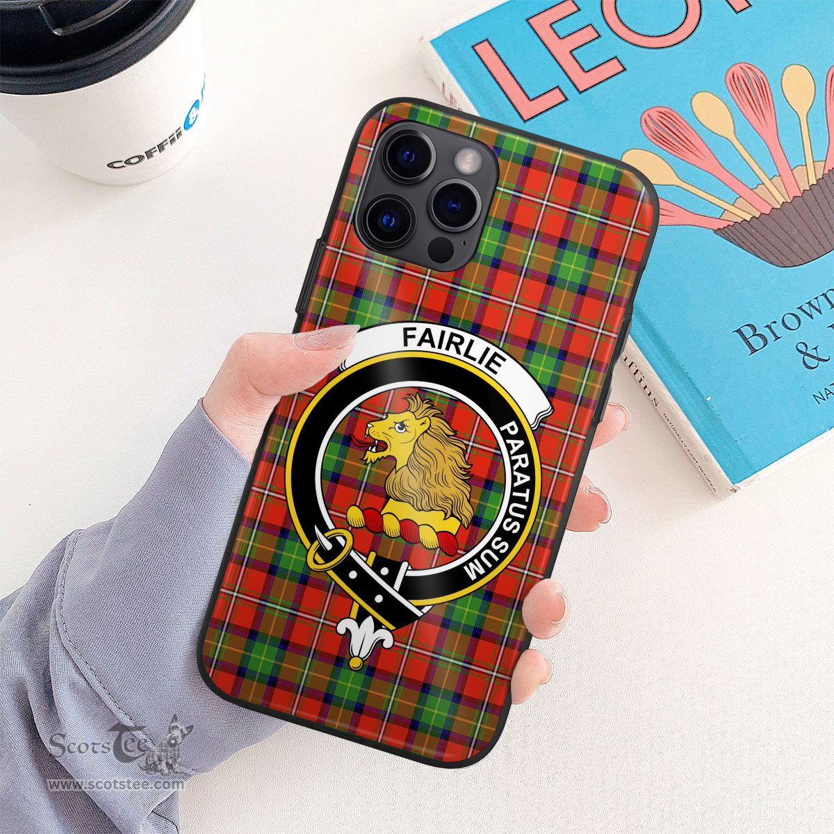 Fairlie Clan Badge Tartan Phone Case - Tartan Scottish Crest Phone Case Scottish Plaid Tartan Plaid - ScotsTee - scotstee.com
