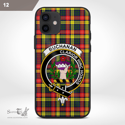 Buchanan Clan Badge Tartan Phone Case - Tartan Scottish Crest Phone Case Scottish Plaid Tartan Plaid - ScotsTee - scotstee.com