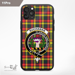 Buchanan Clan Badge Tartan Phone Case - Tartan Scottish Crest Phone Case Scottish Plaid Tartan Plaid - ScotsTee - scotstee.com