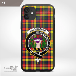 Buchanan Clan Badge Tartan Phone Case - Tartan Scottish Crest Phone Case Scottish Plaid Tartan Plaid - ScotsTee - scotstee.com