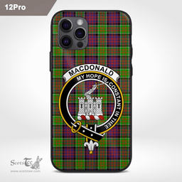 Macdonald Ranald Clan Badge Tartan Phone Case - Tartan Scottish Crest Phone Case Scottish Plaid Tartan Plaid - ScotsTee - scotstee.com