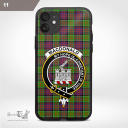 Macdonald Ranald Clan Badge Tartan Phone Case - Tartan Scottish Crest Phone Case Scottish Plaid Tartan Plaid - ScotsTee - scotstee.com