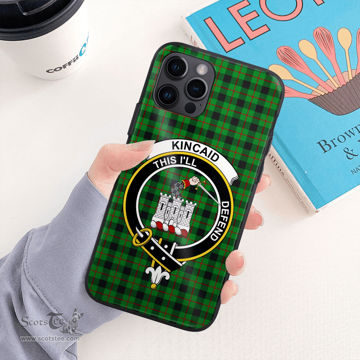 Kincaid Clan Badge Tartan Phone Case - Tartan Scottish Crest Phone Case Scottish Plaid Tartan Plaid - ScotsTee - scotstee.com