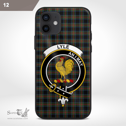 Lyle Clan Badge Tartan Phone Case - Tartan Scottish Crest Phone Case Scottish Plaid Tartan Plaid - ScotsTee - scotstee.com