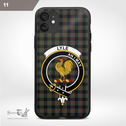 Lyle Clan Badge Tartan Phone Case - Tartan Scottish Crest Phone Case Scottish Plaid Tartan Plaid - ScotsTee - scotstee.com