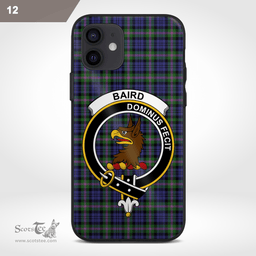 Baird Clan Badge Tartan Phone Case - Tartan Scottish Crest Phone Case Scottish Plaid Tartan Plaid - ScotsTee - scotstee.com