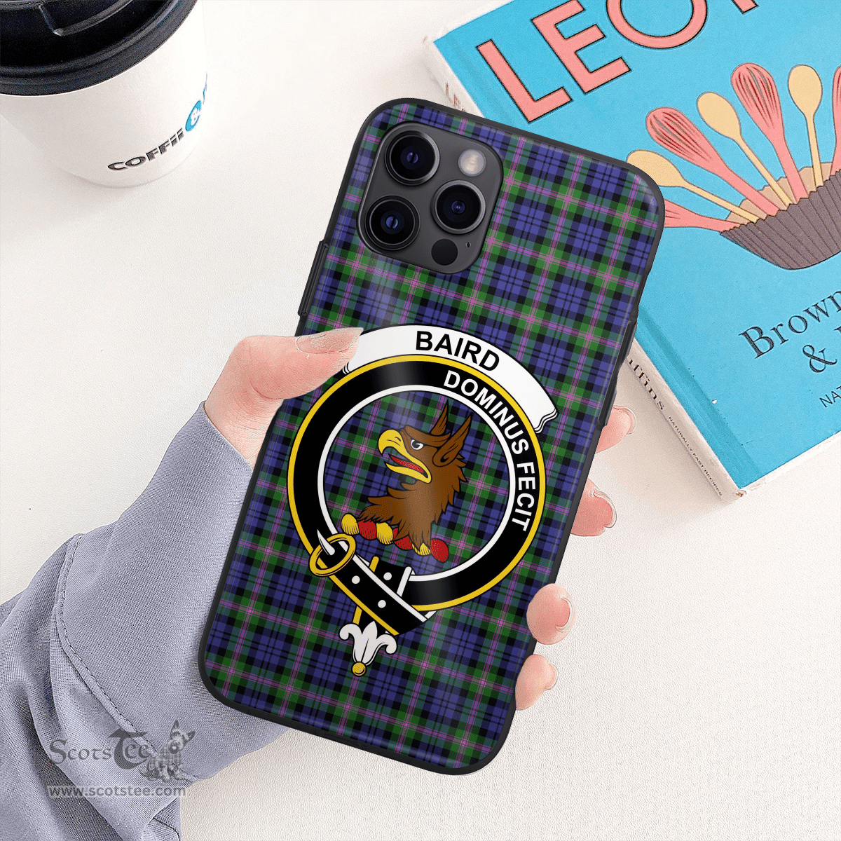 Baird Clan Badge Tartan Phone Case - Tartan Scottish Crest Phone Case Scottish Plaid Tartan Plaid - ScotsTee - scotstee.com