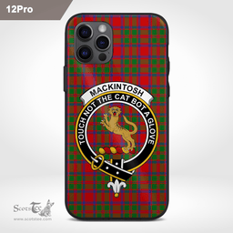 Mackintosh Clan Badge Tartan Phone Case - Tartan Scottish Crest Phone Case Scottish Plaid Tartan Plaid - ScotsTee - scotstee.com