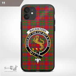 Mackintosh Clan Badge Tartan Phone Case - Tartan Scottish Crest Phone Case Scottish Plaid Tartan Plaid - ScotsTee - scotstee.com