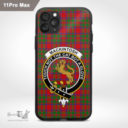 Mackintosh Clan Badge Tartan Phone Case - Tartan Scottish Crest Phone Case Scottish Plaid Tartan Plaid - ScotsTee - scotstee.com