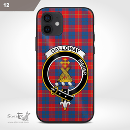 Galloway Clan Badge Tartan Phone Case - Tartan Scottish Crest Phone Case Scottish Plaid Tartan Plaid - ScotsTee - scotstee.com