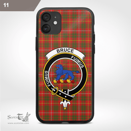 Bruce Clan Badge Tartan Phone Case - Tartan Scottish Crest Phone Case Scottish Plaid Tartan Plaid - ScotsTee - scotstee.com