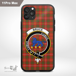 Bruce Clan Badge Tartan Phone Case - Tartan Scottish Crest Phone Case Scottish Plaid Tartan Plaid - ScotsTee - scotstee.com