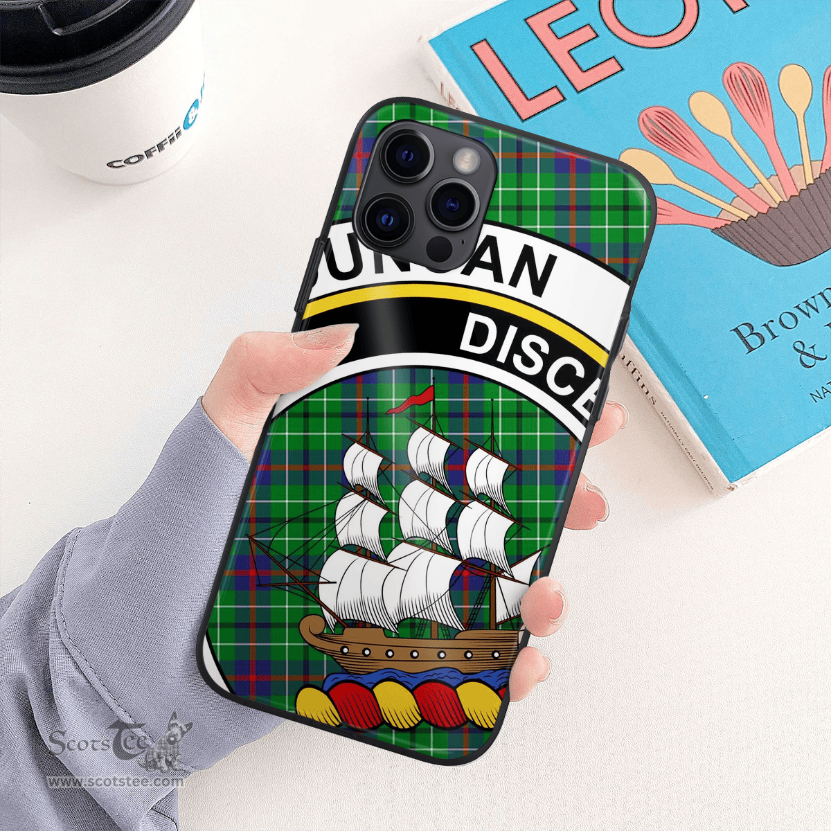 Duncan Clan Badge Tartan Phone Case - Tartan Scottish Crest Phone Case Scottish Plaid Tartan Plaid - ScotsTee - scotstee.com