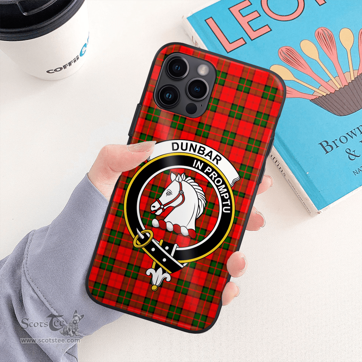 Dunbar Clan Badge Tartan Phone Case - Tartan Scottish Crest Phone Case Scottish Plaid Tartan Plaid - ScotsTee - scotstee.com