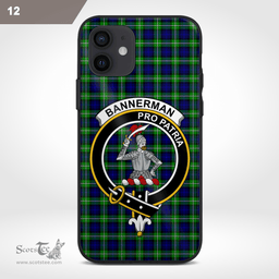 Bannerman Clan Badge Tartan Phone Case - Tartan Scottish Crest Phone Case Scottish Plaid Tartan Plaid - ScotsTee - scotstee.com