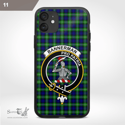 Bannerman Clan Badge Tartan Phone Case - Tartan Scottish Crest Phone Case Scottish Plaid Tartan Plaid - ScotsTee - scotstee.com