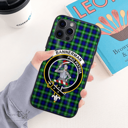 Bannerman Clan Badge Tartan Phone Case - Tartan Scottish Crest Phone Case Scottish Plaid Tartan Plaid - ScotsTee - scotstee.com