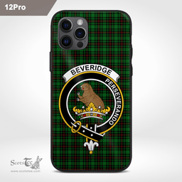 Beveridge Clan Badge Tartan Phone Case - Tartan Scottish Crest Phone Case Scottish Plaid Tartan Plaid - ScotsTee - scotstee.com
