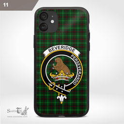 Beveridge Clan Badge Tartan Phone Case - Tartan Scottish Crest Phone Case Scottish Plaid Tartan Plaid - ScotsTee - scotstee.com