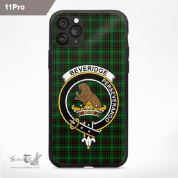 Beveridge Clan Badge Tartan Phone Case - Tartan Scottish Crest Phone Case Scottish Plaid Tartan Plaid - ScotsTee - scotstee.com