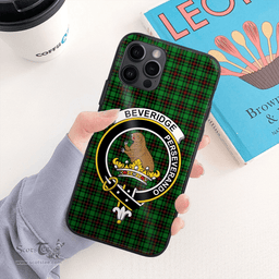 Beveridge Clan Badge Tartan Phone Case - Tartan Scottish Crest Phone Case Scottish Plaid Tartan Plaid - ScotsTee - scotstee.com
