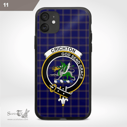 Crichton Clan Badge Tartan Phone Case - Tartan Scottish Crest Phone Case Scottish Plaid Tartan Plaid - ScotsTee - scotstee.com