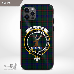 Davidson Clan Badge Tartan Phone Case - Tartan Scottish Crest Phone Case Scottish Plaid Tartan Plaid - ScotsTee - scotstee.com