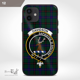 Davidson Clan Badge Tartan Phone Case - Tartan Scottish Crest Phone Case Scottish Plaid Tartan Plaid - ScotsTee - scotstee.com