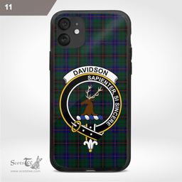 Davidson Clan Badge Tartan Phone Case - Tartan Scottish Crest Phone Case Scottish Plaid Tartan Plaid - ScotsTee - scotstee.com