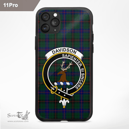 Davidson Clan Badge Tartan Phone Case - Tartan Scottish Crest Phone Case Scottish Plaid Tartan Plaid - ScotsTee - scotstee.com